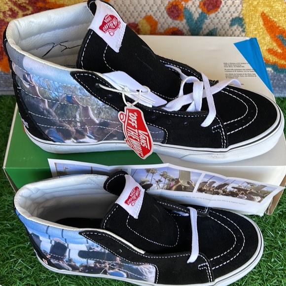 Vans Sk8-Hi Moca Frances Stark/Black Men’s sneakers - skate shoes - Picture 4 of 16